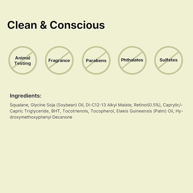 COSRX Retinol 0.5 Oil, Anti-aging Serum with 0.5% Retinoid Treatment for Face, Reduce Wrinkles, Fine Lines, & Signs of Aging, Gentle Skincare for Day & Night, Not Tested on Animals, Korean Skincare