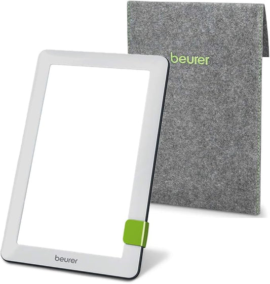 Beurer TL30 Portable Daylight Lamp- UV-Free 10,000 Lux LED Bright White Light Therapy for Home, Travel, & Office Lighting
