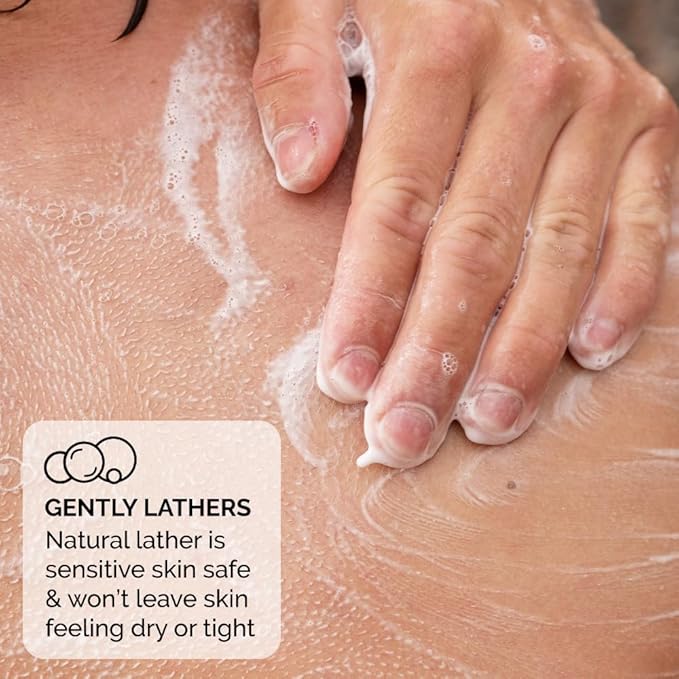 ZEUS Men's Natural Body Wash, Hydrating Shower Gel with Sandalwood Oil, Aloe Vera, Shea Butter & Invigorating Essential Oils for Skin Revitalization (Made in USA) 12 oz.