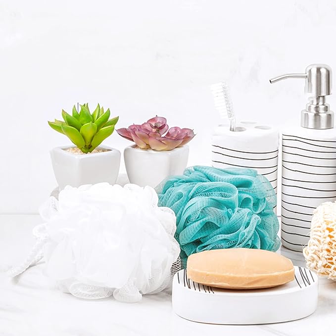 Btyms 4 pieces loofah sponges