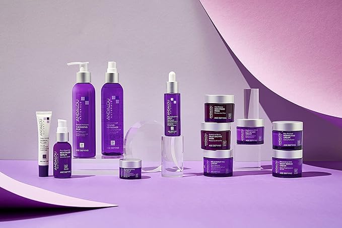 Andalou Naturals Goji Peptide Perfecting Cream - Age Defying Face Moisturizer with Resveratrol, CoQ10 - Supports Skin Collagen and Elastin, Improves Appearance of Wrinkles & Signs of Aging - 1.7 fl oz