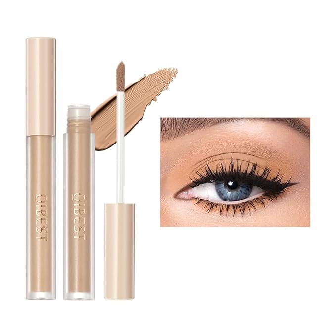 Matte Liquid Eyeshadow Long Lasting High-pigmented Eyeshadow Gel Eye Makeup (Matte Nude