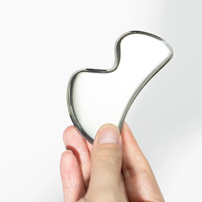 Gua sha Tool Stainless Steel gua sha-Set 4pcs -iastm Tool Gussha Massage Tool Muscle Scraping Tool for Soft Tissue Therapy and Reduce Arms,Back, Legs, Shoulder Muscle Pain(HH1)……