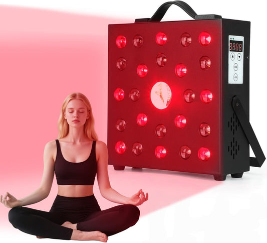 Red Light Therapy Panel, Infrared Red Light Therapy for Body, Clinical 228W COB Bead, 630nm 660nm 850nm Red Light Panel for Skin Rejuvenation, Pain Relief, Improve Sleep, Postpartum& Muscle Recovery