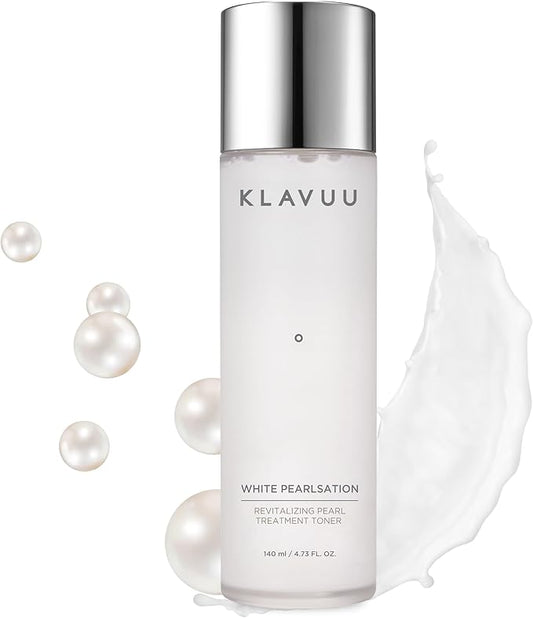 KLAVUU Hydrating Milky Toner with Pearl & Niacinamide – Facial Toner for Skin Glow, Wrinkle Care & Moisture Balance, Korean Skincare (4.76oz)