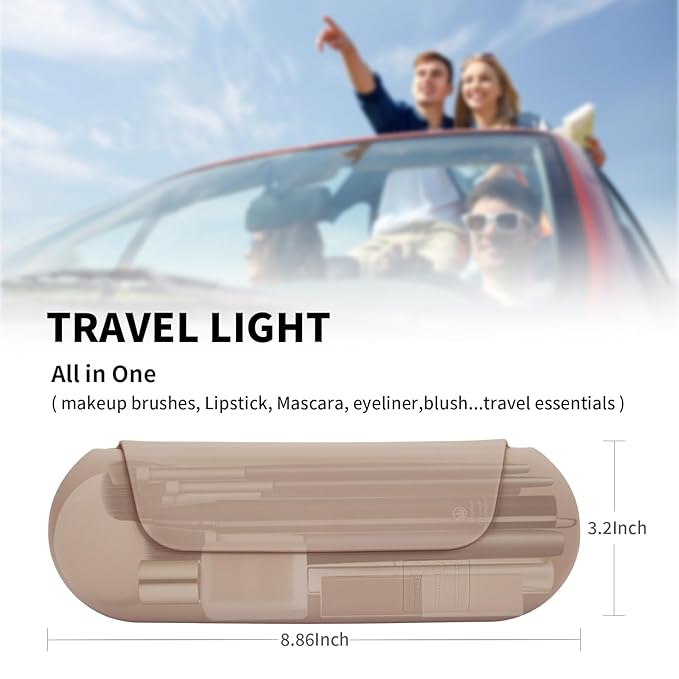 Silicone makeup brush holder travel