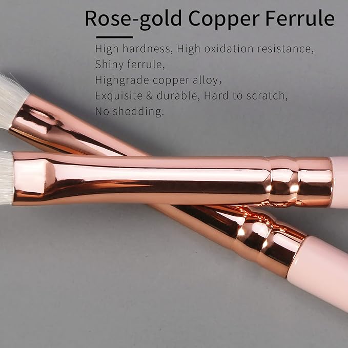 Natural Goat Hair Eye Shadow Brush, Eye Detail Brush, Small Smudge Eyeshadow Brushes, Mini Smudge Brushes, Single Natural Hair Makeup Brush, Corner Eyeshadow Brushes, Eyeshadow Blending.