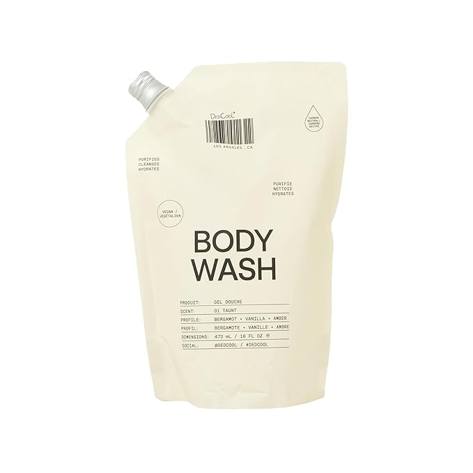 DedCool Taunt Body Wash Refill – Hydrating & Skin-Boosting Formula with Snow Mushroom, Shea Butter, and Aloe | Non-Toxic, Vegan, Carbon-Neutral