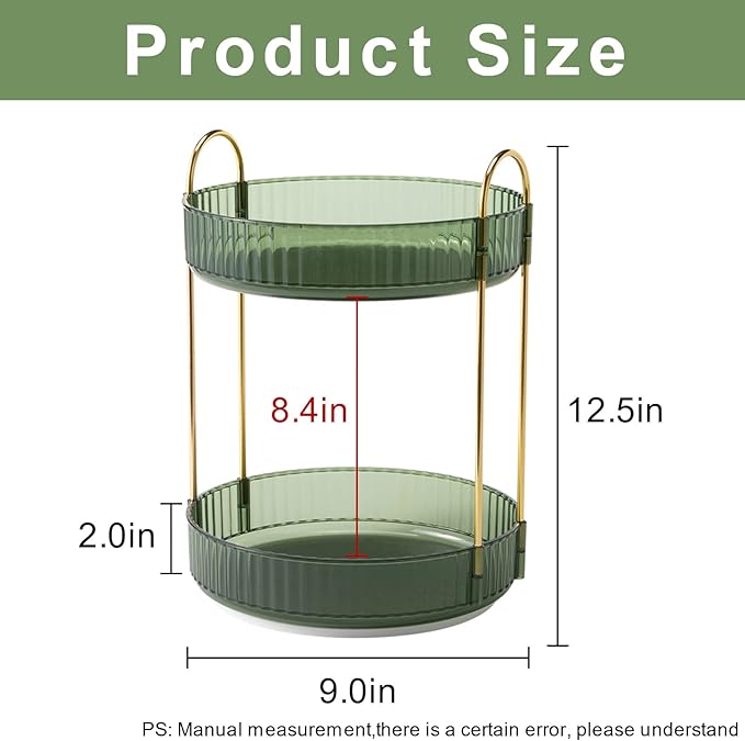 360? rotating makeup organizer, bathroom