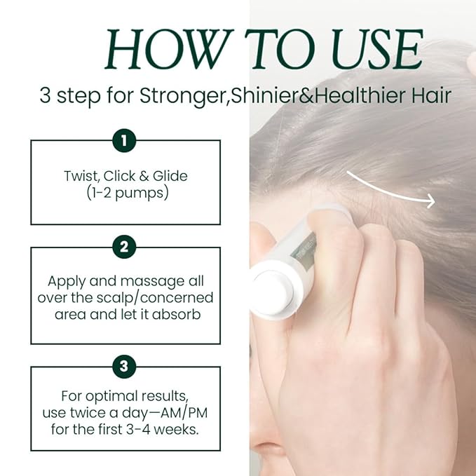 Scalp&Hair Serum for Thinning Hair by Vivelab,15ml–Clinically Tested,Nourishing Formula with Biotin,peptide. Promotes Healthy Scalp&Fuller-Looking Hair