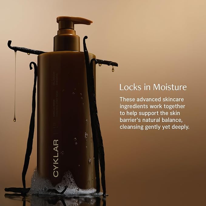 Sensorial Body Wash. Vanilla Verve Hydrating Cleanser with Moisture Locking Multi-Oil Complex, Sodium PCA and Glycerin. Nourishing Shower Gel for Women and Men, 16.5 Fl Oz Luxury Bodywash