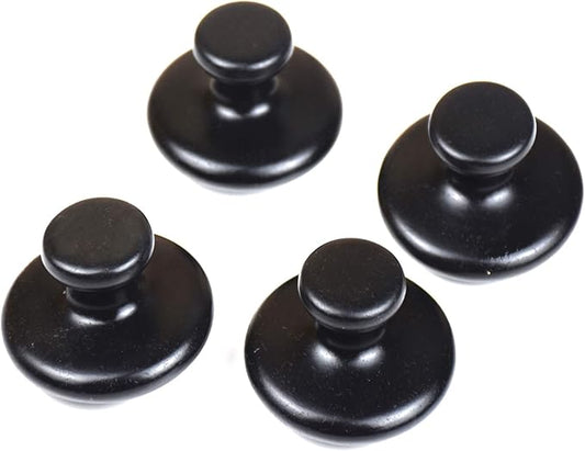 4 Pcs Mushroom Hot Massage Stones Set Natural Bian Warm Rocks Kit for Facial SPA5.5x3.5cm