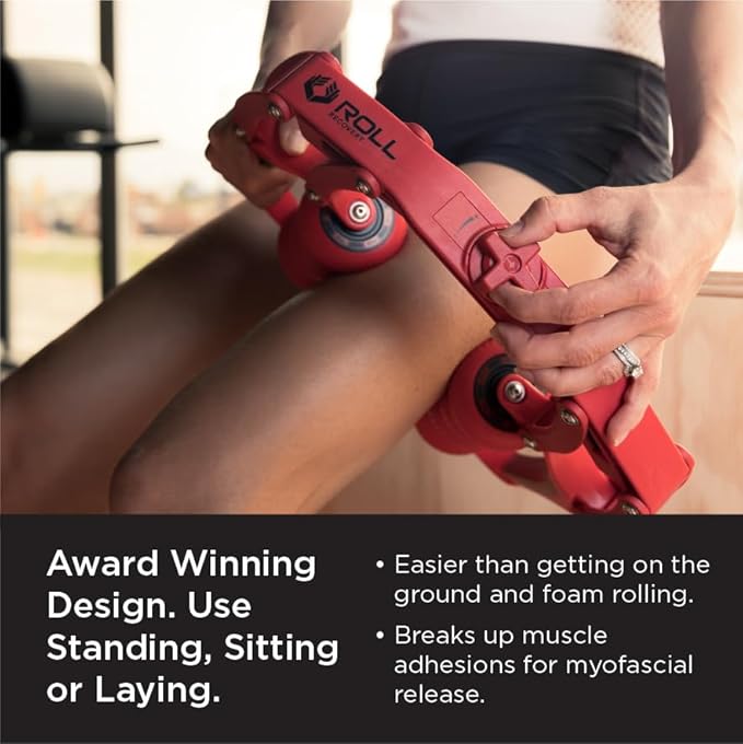 ROLL Recovery R8 Plus (Lava Red) - Deep Tissue Massage Roller