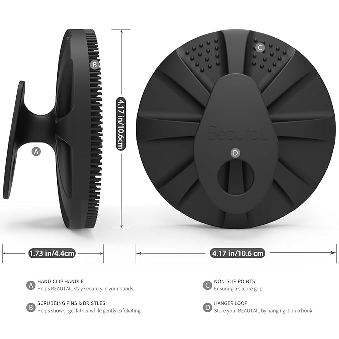 Silicone body scrubber, upgrade 3rd