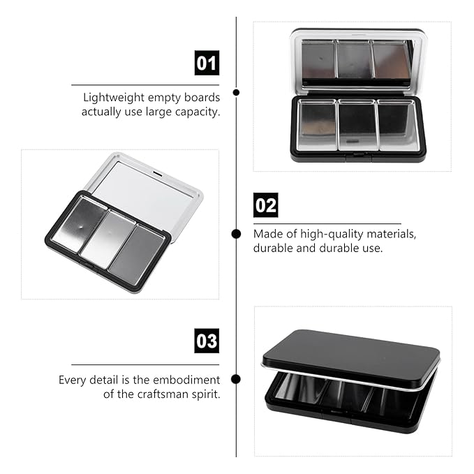 Luxshiny Makeup Case Organizer Empty Eyeshadow Box Empty