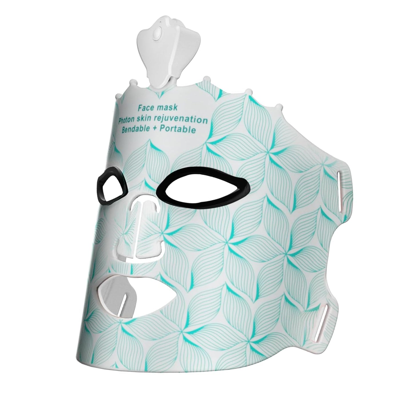 SUERBEATY Red Light Mask for Face, 7 Colors Red Light Mask, Cordless & Portable for Home & Travel, Rechargeable, Lightweight, Facial Skin Care for Women - Mom, Sister, Girlfriend and Wife - Green