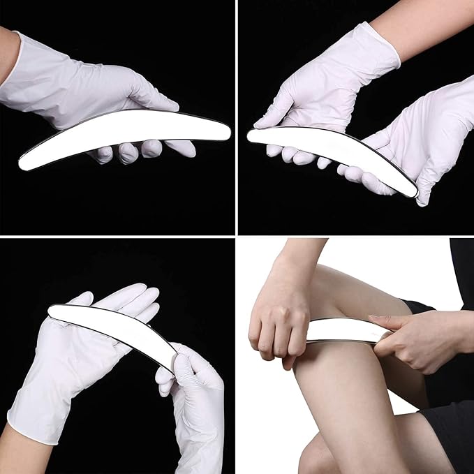 Muscle Scraper Stainless Steel IASTM Massage Tools Set,Gua Sha Scraping Tools for Physical Therapy(3pcs)