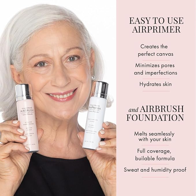 MagicMinerals AirBrush Foundation Set by Jerome Alexander – Skin (Fair)