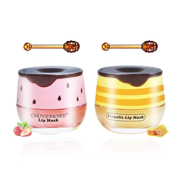 2PCS Honey Balm & Strawberry Lip Aging