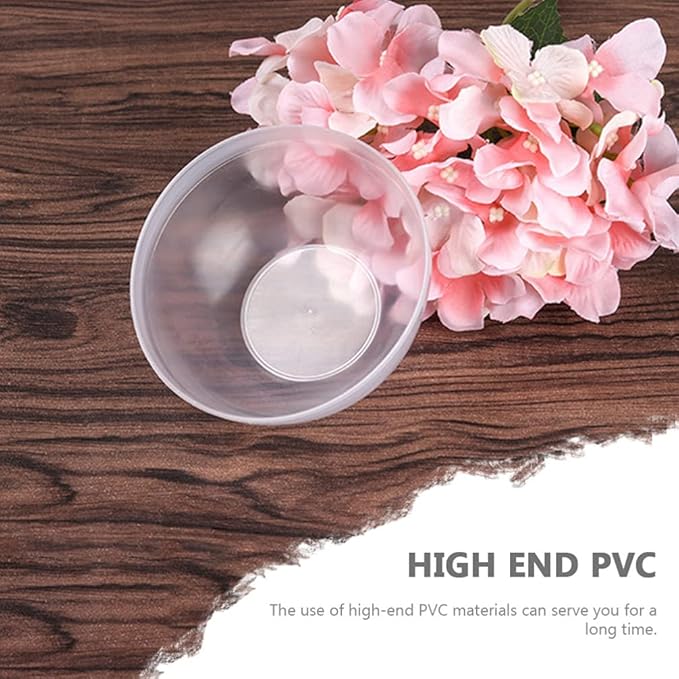 30pcs Pvc Facial Mask Mixing Bowls Semi-transparent Prep and Stirring Bowls for Beauty Masks Convenient and Easy to Clean Beauty Tool