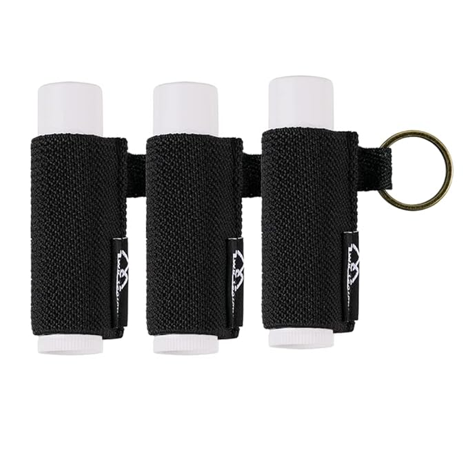 WK IEASON Lip Balm Holder Keychain with Clip, Tight-knit