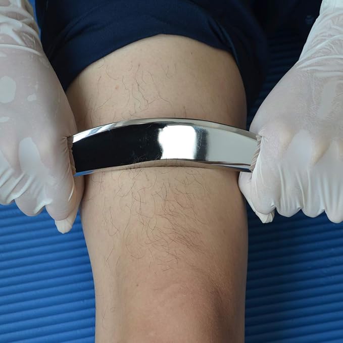 Gua sha Tool gua sha Stainless Steel iastm Tool Gussha Massage Tool Muscle Scraping Tool for Soft Tissue Therapy and Reduce Arms,Back, Legs, Neck Muscle Pain(hulian)………