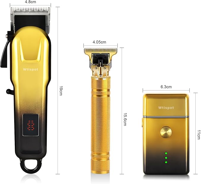 Hair Clippers Set for Men,Hair Clipper Trimmer with LED Display, Professional Cordless Hair Clipper Shaver Beard Trimmer, Hair Cutting Machine for Men, Holiday Gift for Him Father's Day Gift