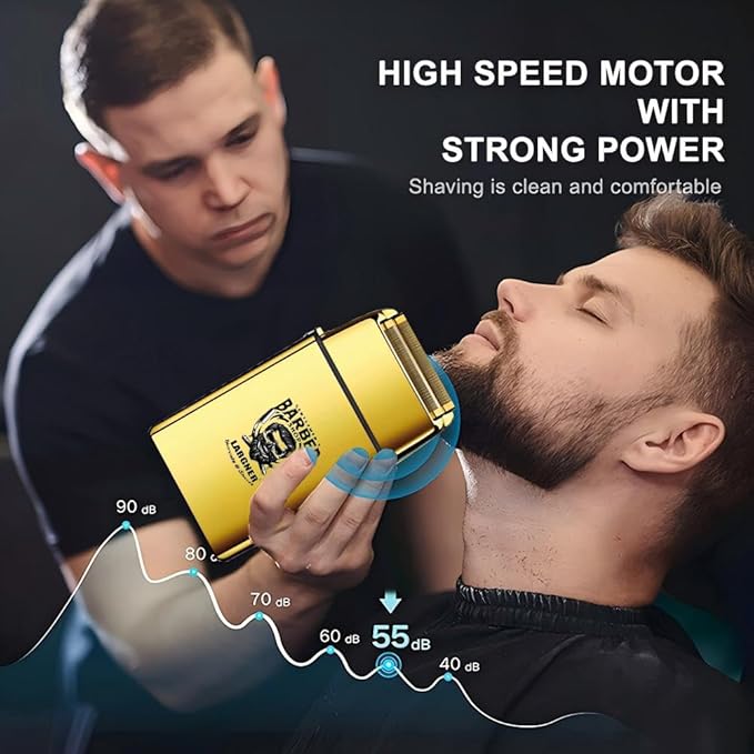 Hair Clippers for Men Professional, Cordless Beard Trimmer & Electric Razor Shavers for Men, Rechargeable 3 Piece Barber Hair Cutting Kit LED Display Men's Grooming Kit