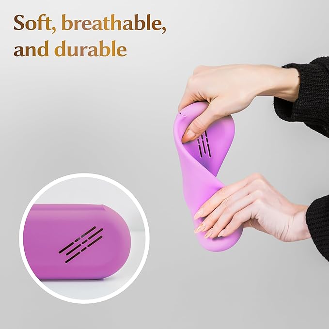Silicone makeup brush holder, travel