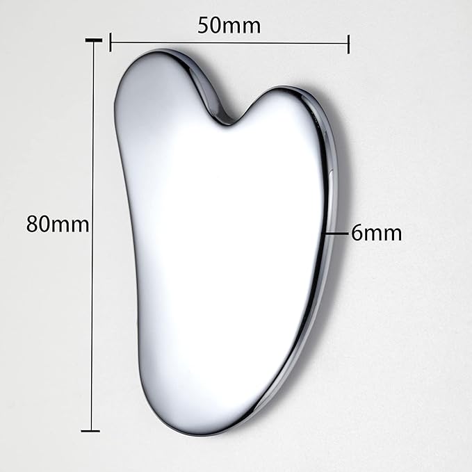HOTACE Terahertz Energy Stone Gua Sha Scraper Tools Lymphatic Drainage Massager Facial Beauty Tools-Heart Shape