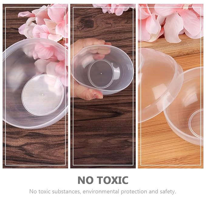 30pcs Pvc Facial Mask Mixing Bowls Semi-transparent Prep and Stirring Bowls for Beauty Masks Convenient and Easy to Clean Beauty Tool