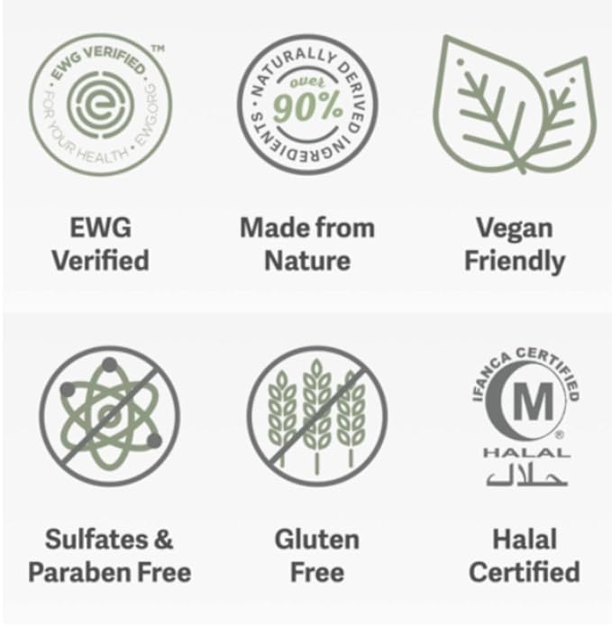 NENA Natural Face Wash for Dry Skin - Gentle Exfoliating & Anti Aging Facial Cleanser for Women with Glycolic Acid and Glacial Clay - EWG Verified - 3.5 oz.