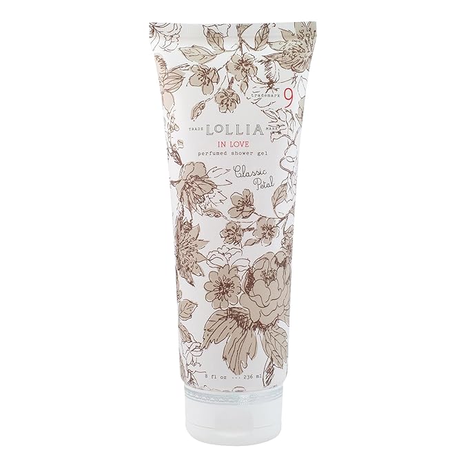 LOLLIA Shower Gel, 8 fl. oz. – In Love - Scented Shower Gel Body Wash, Shea Butter Body Wash, Bath Wash for Women, Beautiful Shower Gel, Moisturizing Body Wash