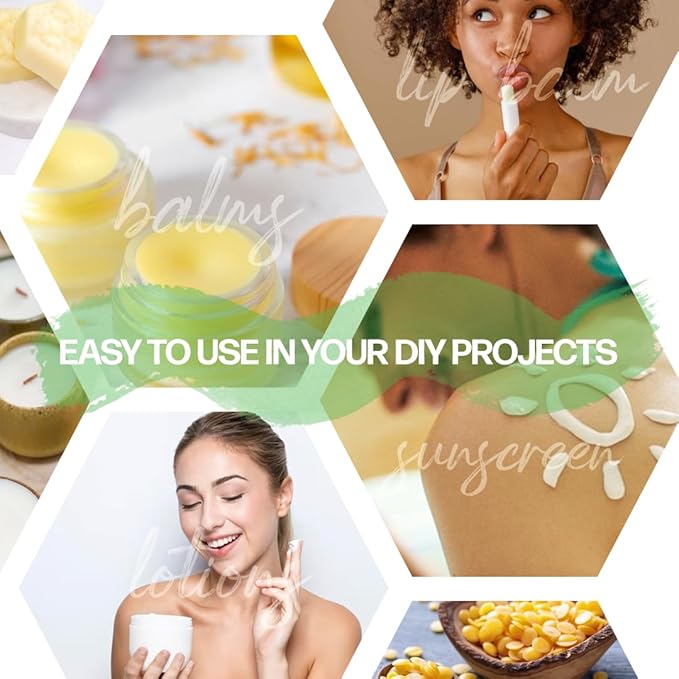 Yellow Beeswax Pellets 1lb (16oz), Pure, Lotions