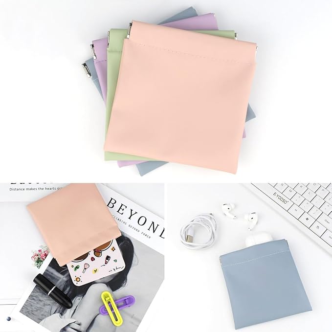 4 pcs cosmetic bag snap