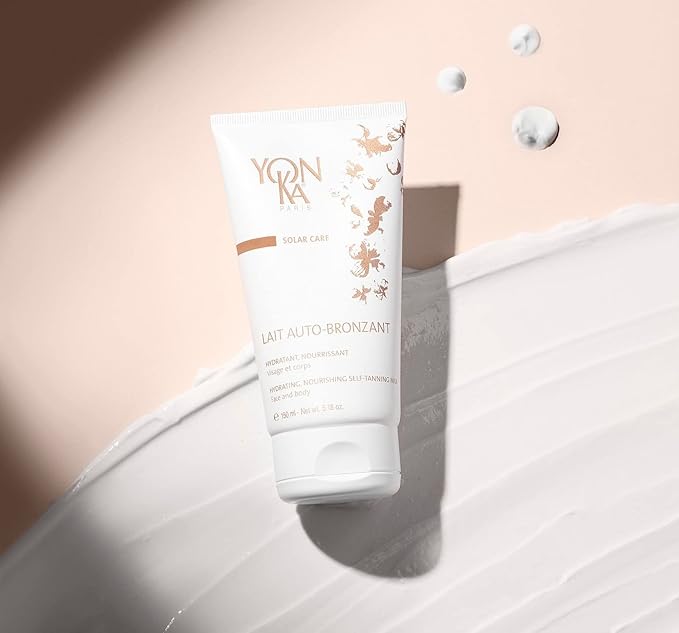 Yon-Ka Lightweight Self Tanning Body Lotion, Buildable Coverage for Natural Sunkissed Glow, Anti-Aging Antioxidant Serum with Vitamin E, 100% Natural Self Tanning Active, Vegan, 5.18 Oz/150ml