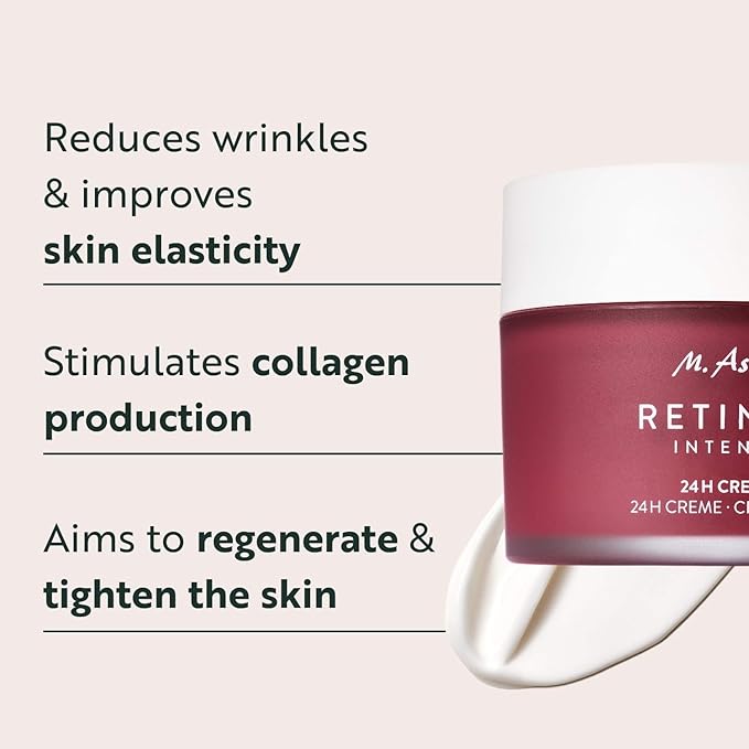 M. Asam RETINOL INTENSE 24h Cream (3,38 Fl Oz) - Anti Aging Face Moisturizer with Retinol & Hyaluronic Acid, Skin Care for Women & Men, Moisturizer Face Cream, Facial Skin Care Products