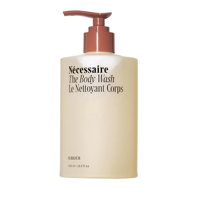 Nécessaire The Body Wash Olibanum. Natural Body Wash for Women + Men. Radiance Cleanse. Multi-Enzyme Gel Cleanser for Dull Skin. Notes of Vanilla, Fig Leaf, and Cassis Buds. 16.9 Fl Oz.