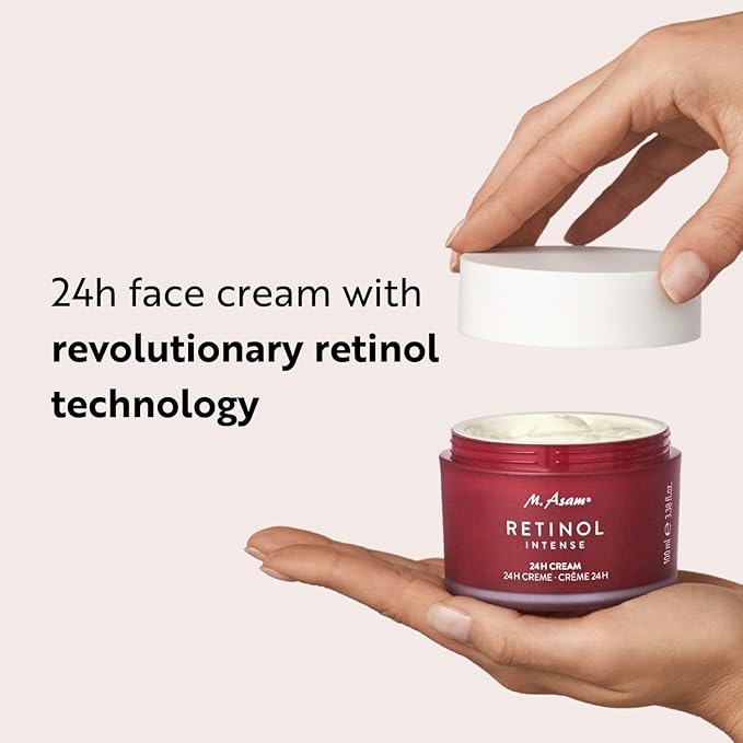 M. Asam RETINOL INTENSE 24h Cream (3,38 Fl Oz) - Anti Aging Face Moisturizer with Retinol & Hyaluronic Acid, Skin Care for Women & Men, Moisturizer Face Cream, Facial Skin Care Products