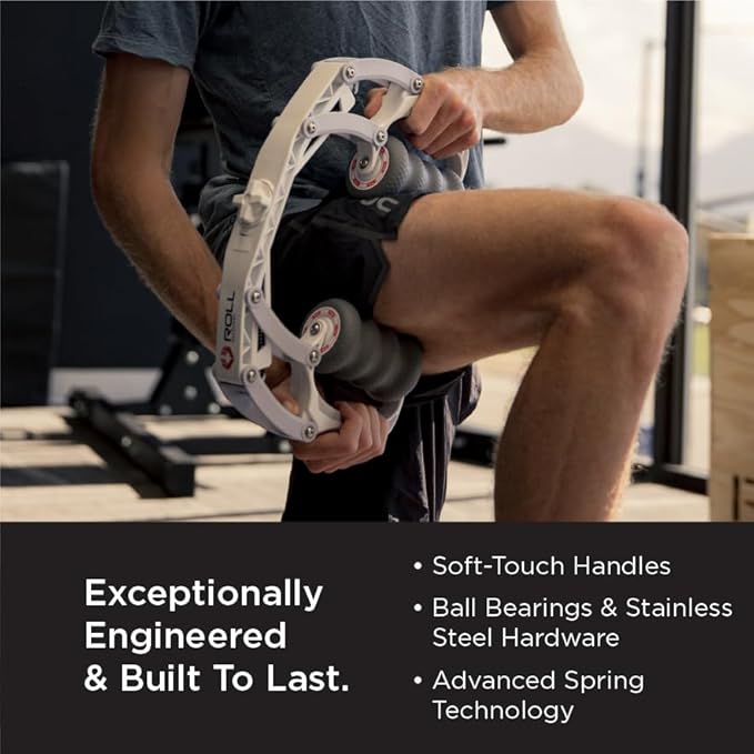 ROLL Recovery R8 Plus (Alpine White) - Deep Tissue Massage Roller