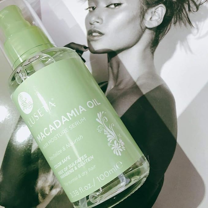 Luseta Macadamia Oil Hair Moisture Serum Nourishing & Revitalizing for Normal and Dry Hair 3.38oz