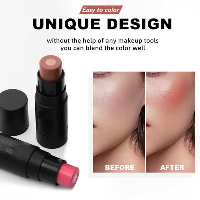 MAEPEOR Matte Blush 6 Color Smooth Creamy Shiny (Color 06)