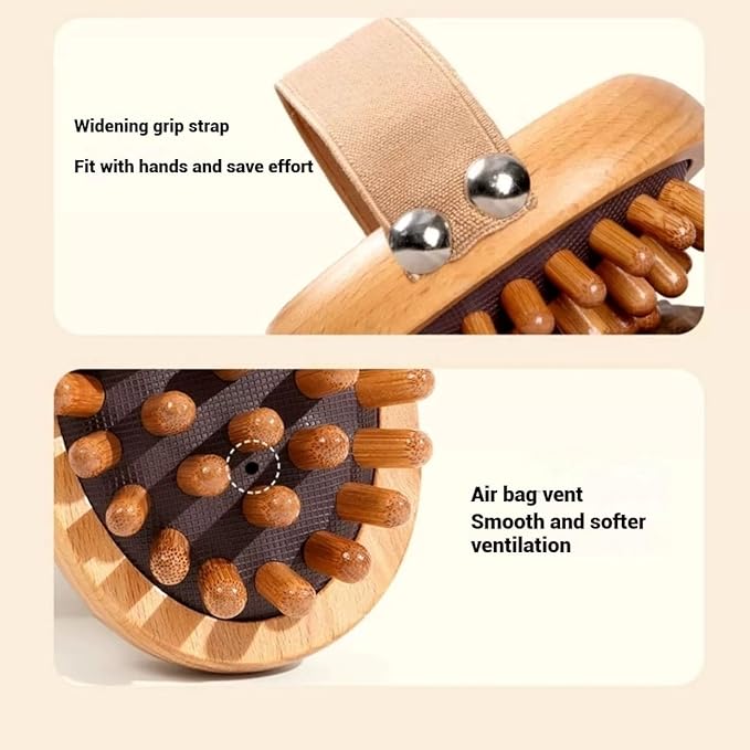 Wooden Massage Comb, Body Scalp, Gua sha Massage Tool- Natural Wooden Comb for Relaxation and Hair Health Massage Brush for Circulation and Stress Relief, Trigger Point Massage Tool.