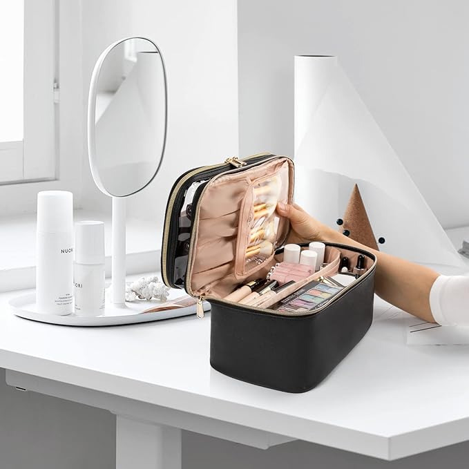 Makeup bag, double layer cosmetic