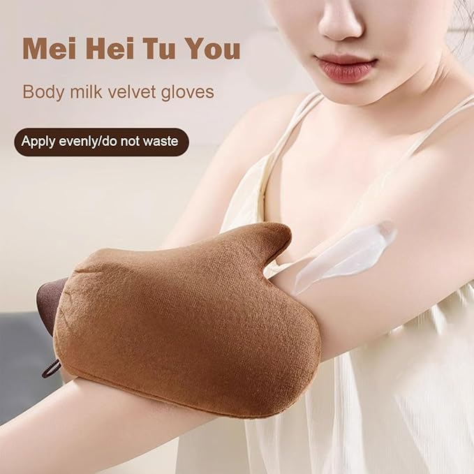 2 pieces tanning mitts self tanner for back tan face self tanner set tanning gloves for self tan lotion applicator