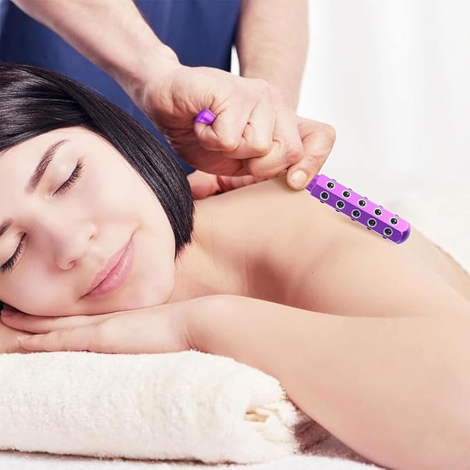 KKKing Radiance Roller - Germanium Stone Uplifting Face Beauty Massage Tool/Roller/Wand for Skin Tightening, De-Puffing, Sculpt/Lift, Anti-Aging | Uplift Face Roller, Facial Roller (Rose Gold)