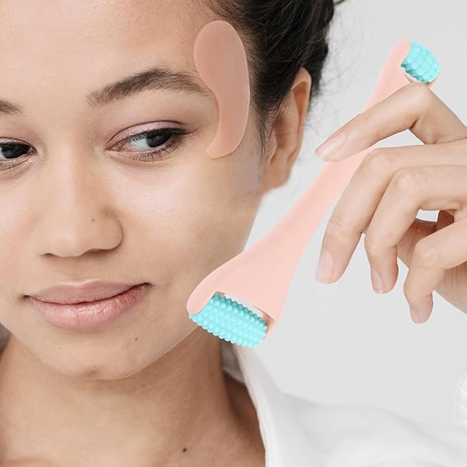 GALPADA 1Pcs Handheld Eye Massager Tool Dual Head Roller for Eye Absorption and Face Care Practical and Portable Design for All Skin Types