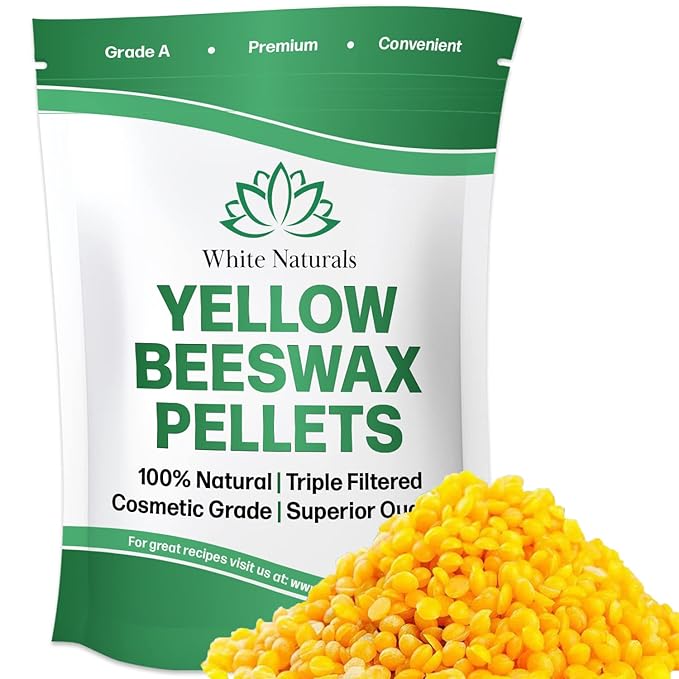 Yellow Beeswax Pellets 1lb (16oz), Pure, Lotions