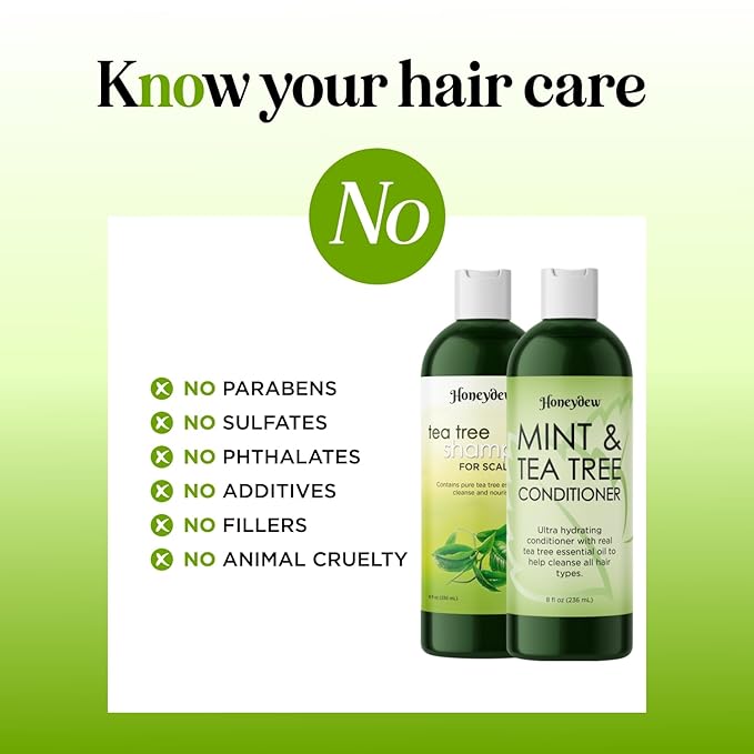 Cleansing Swimmers Shampoo and Conditioner Set - Sulfate Free Clarifying Chlorine Shampoo and Conditioner for Swimmers for Minerals Chlorine and Saltwater - Tea Tree Chelating Shampoo for Hard Water