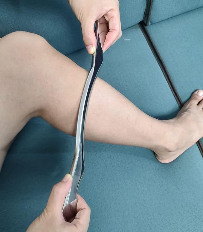 Muscle Scraper Stainless Steel Gua sha Scraping Massage Tool IASTM Tools Great Soft Tissue Mobilization Tool(Long bar)